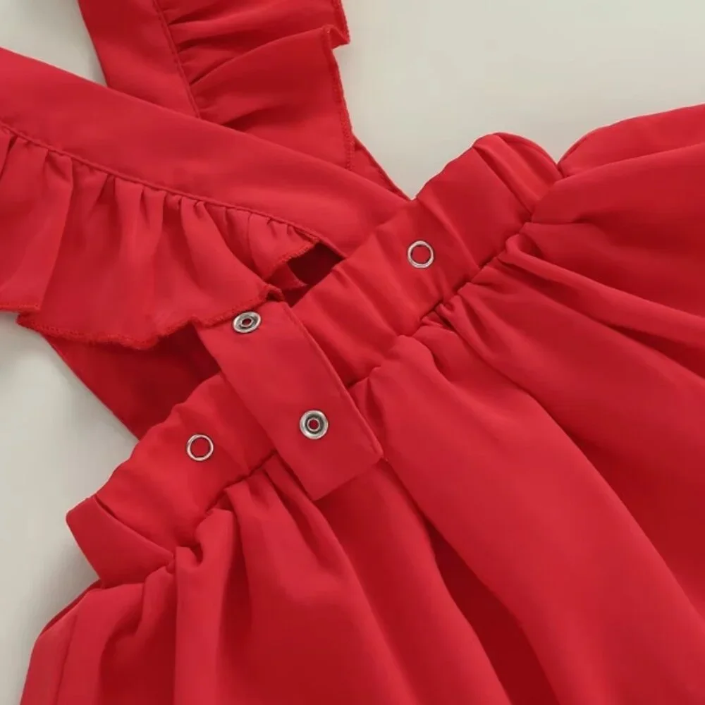 Christmas Santa Shirt & Dress Girls Outfit Set